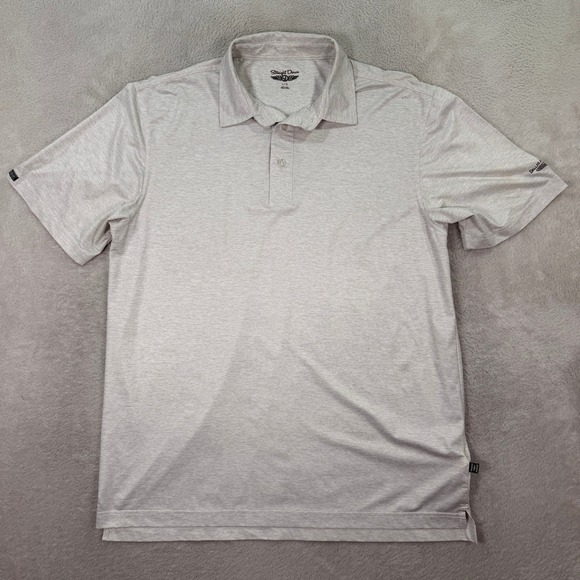 Straight Down Other - Straight Down Mens Large Polo Shirt Dallas Athletic Club Gray Heather Golf Sport